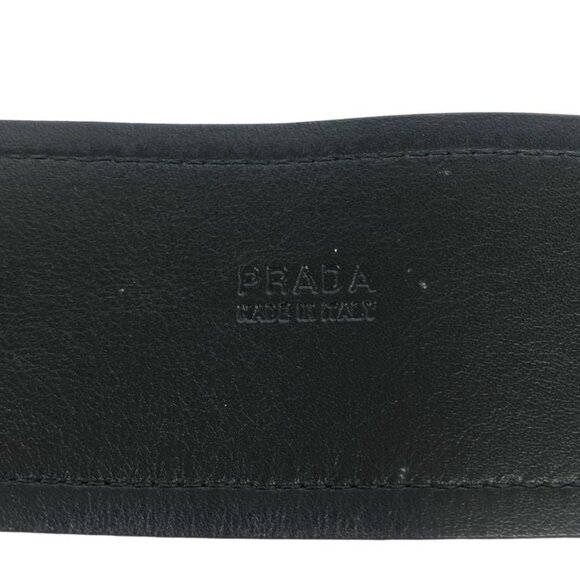 Prada Leather Wide Belt 4280 Black 32 80 main image 7